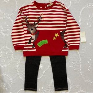 NWT Jessica Simpson 🎄 Xmas Reindeer Outfit 2PC